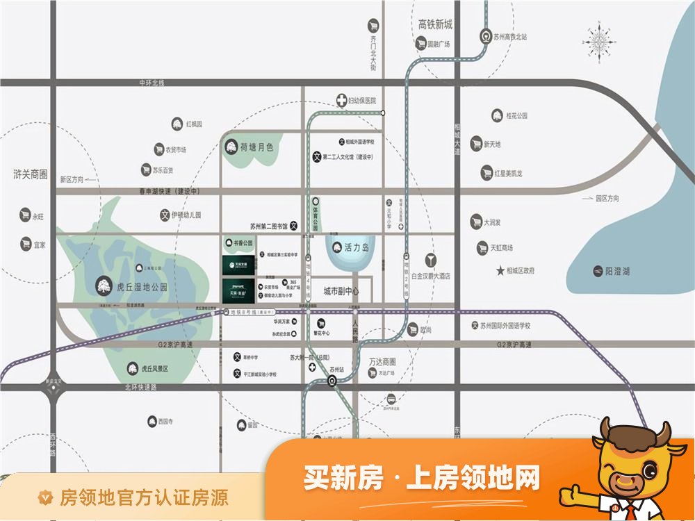 天翠广场湾流空间位置交通图2