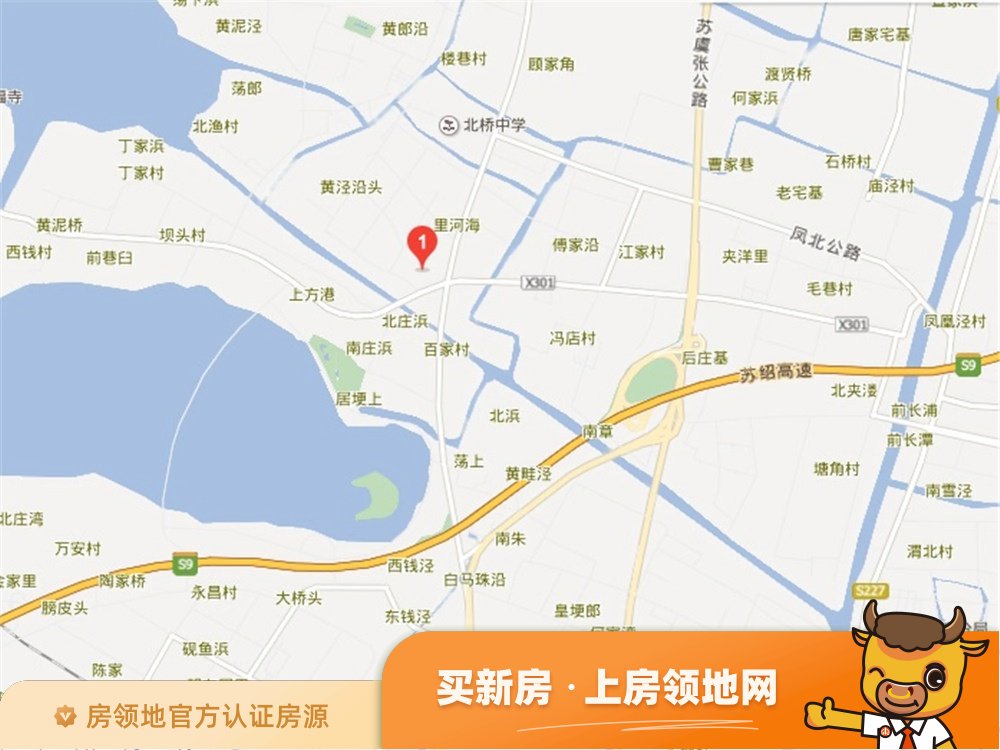 东渡湖韵青城花园别墅位置交通图1