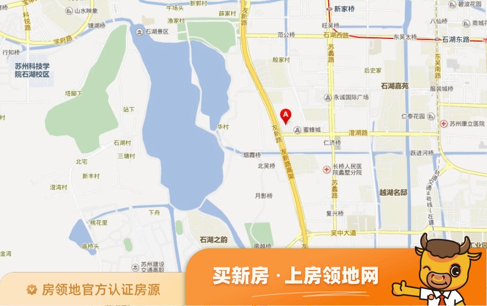 苏州吴中万达广场位置交通图2