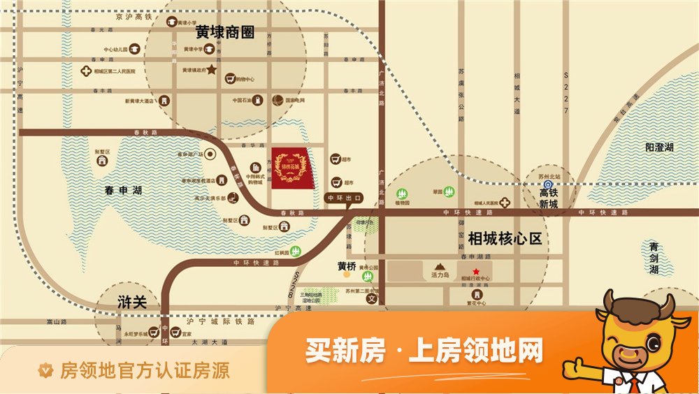 华宇锦绣花城位置交通图1