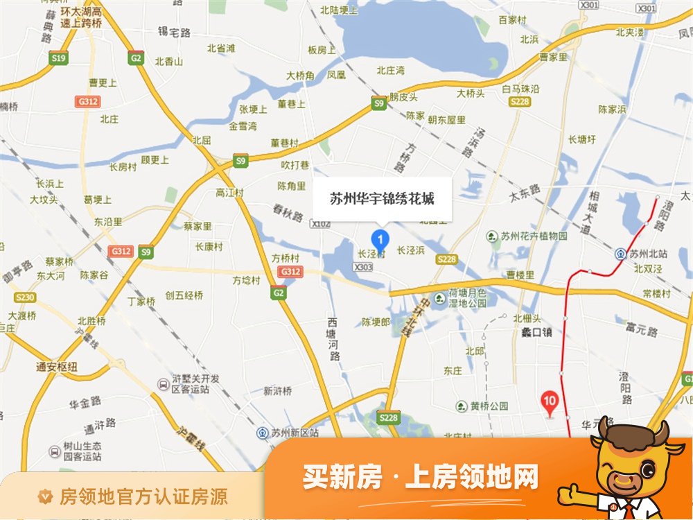 华宇锦绣花城位置交通图2