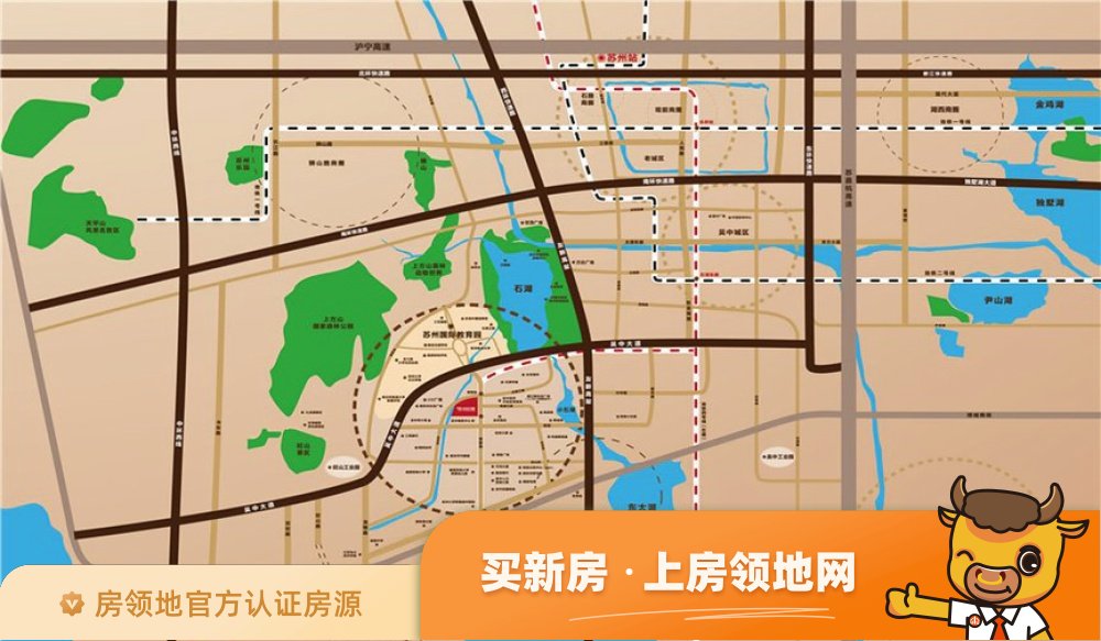 绿景苏州公馆位置交通图1