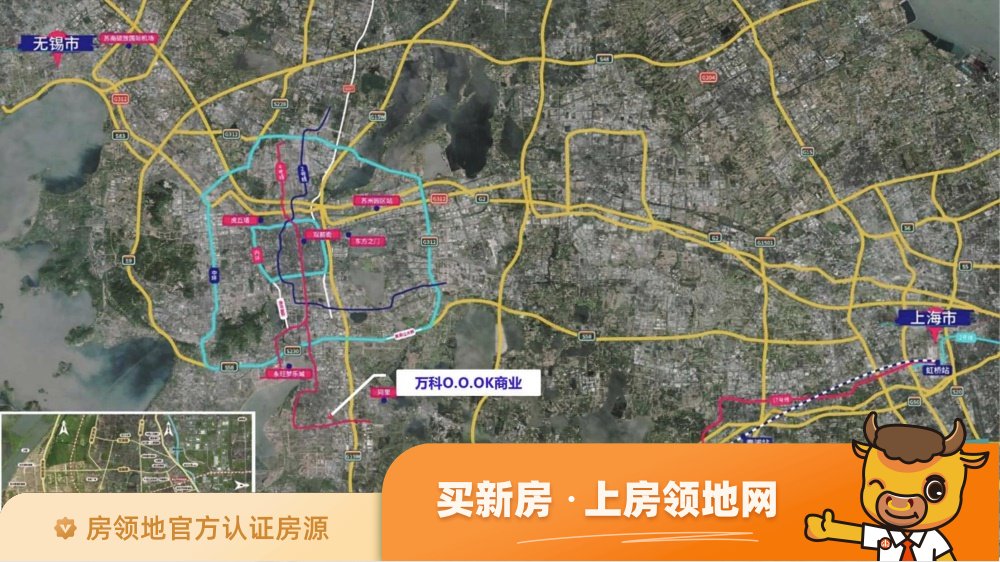 万科苏高新四季风景商业广场位置交通图32