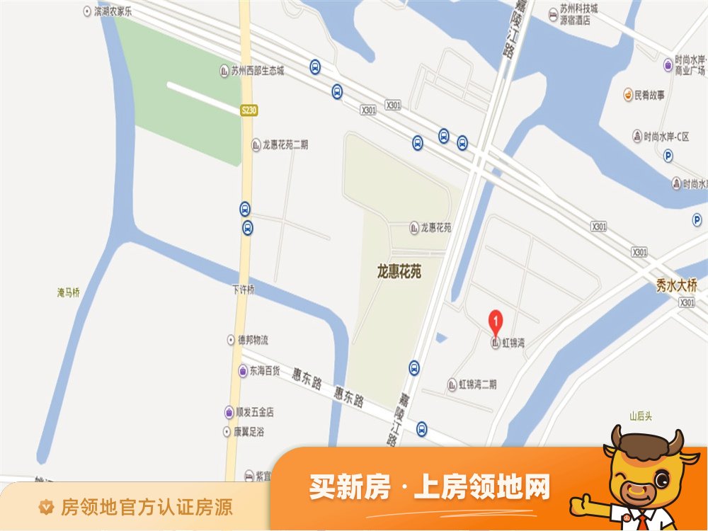 虹锦湾位置交通图49