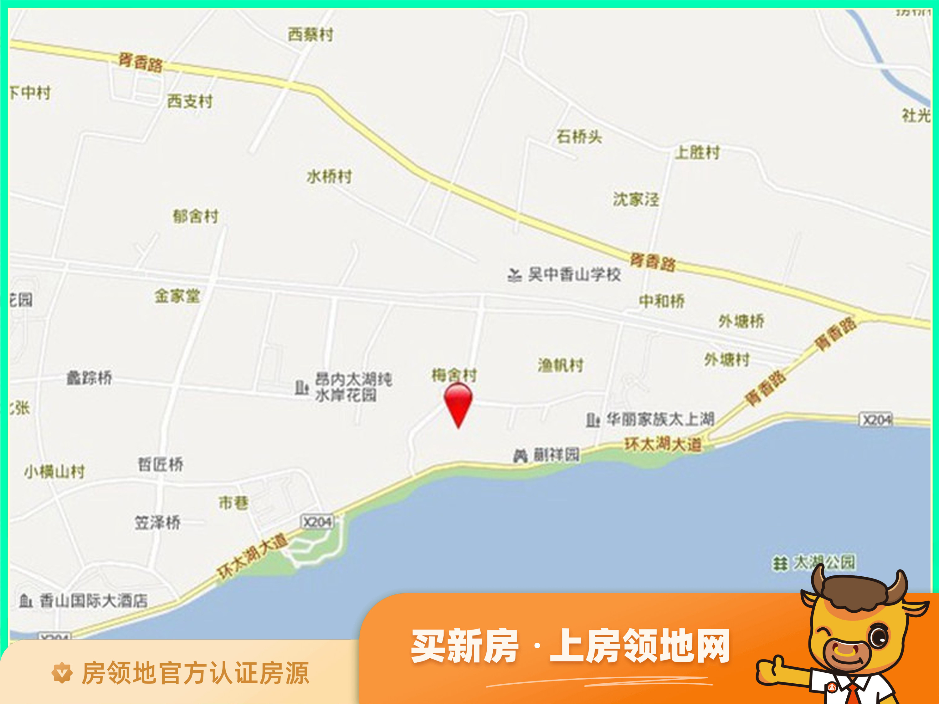 恒润太湖壹号位置交通图1