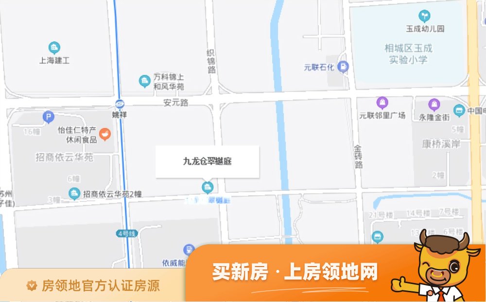 九龙仓翠樾庭位置交通图54