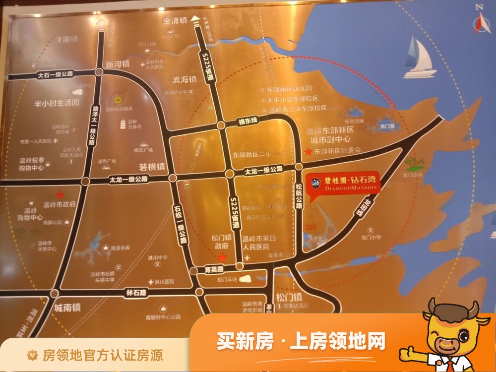 台州碧桂园钻石湾位置交通图42