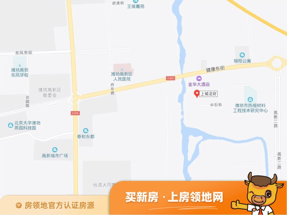 上城浞府位置交通图50