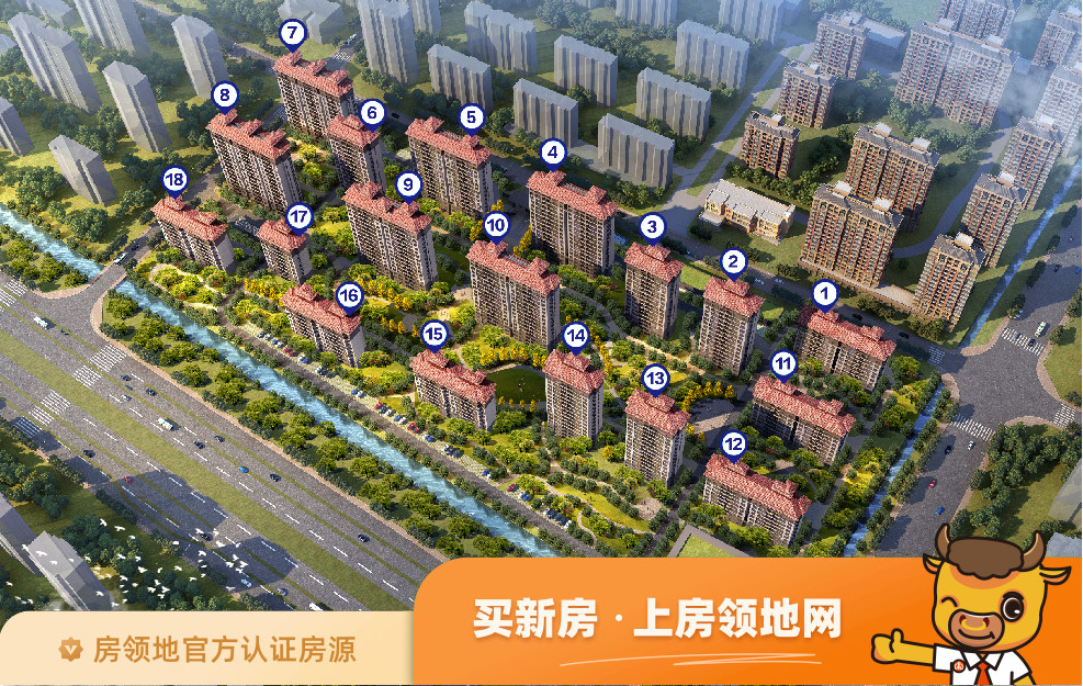 威海五渚河生态城在售户型，3居，建面99-99m²