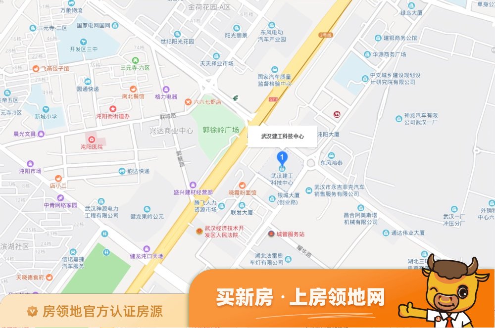 武汉建工科技中心写字楼位置交通图20