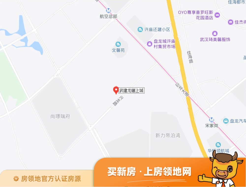 武汉城建龙樾上城别墅位置交通图3
