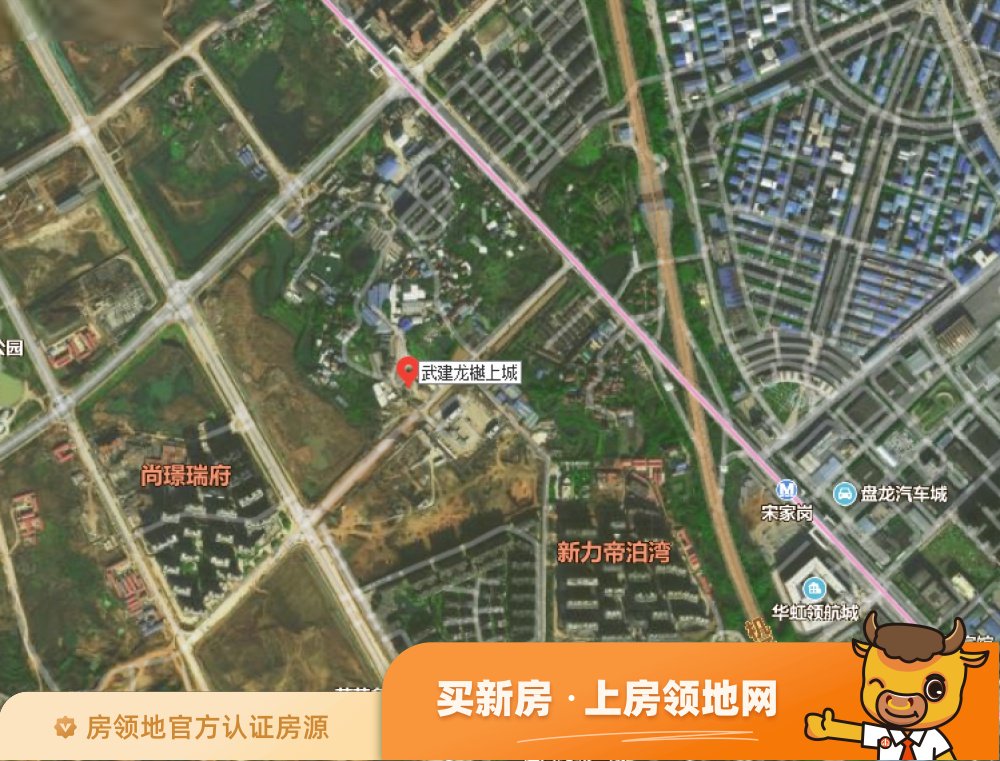武汉城建龙樾上城别墅位置交通图1
