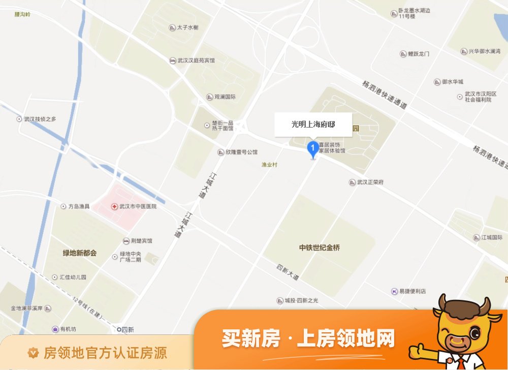 光明上海府邸位置交通图5