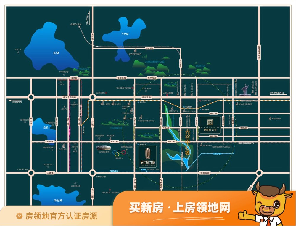 碧桂园云境位置交通图1