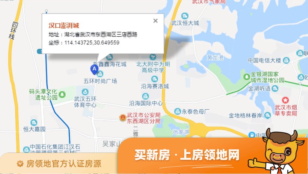 奥山汉口澎湃城位置交通图46