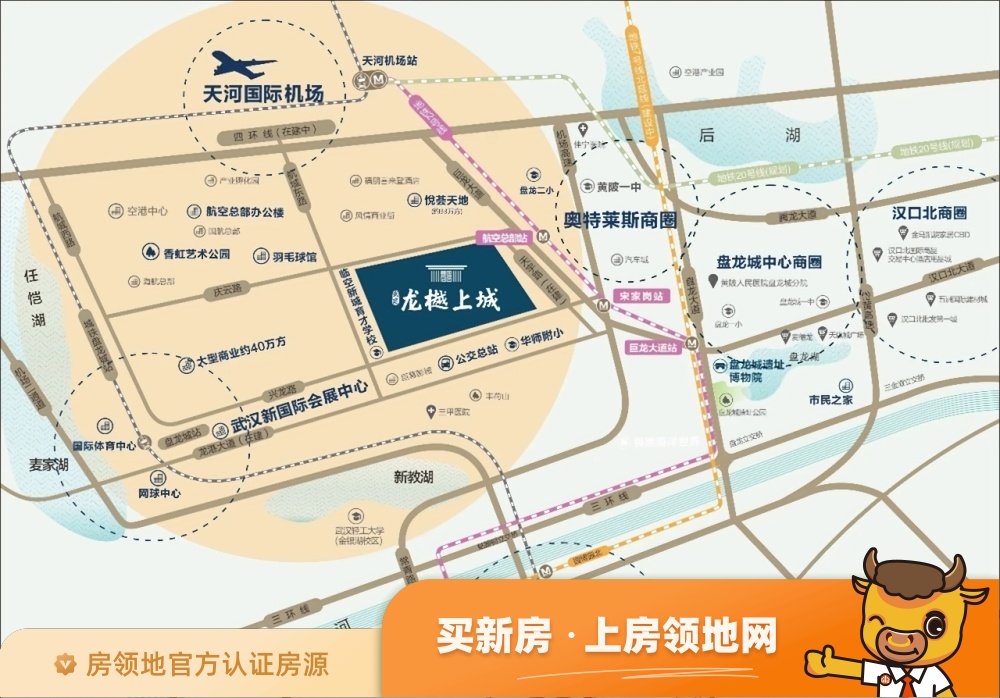 武汉城建龙樾上城位置交通图43