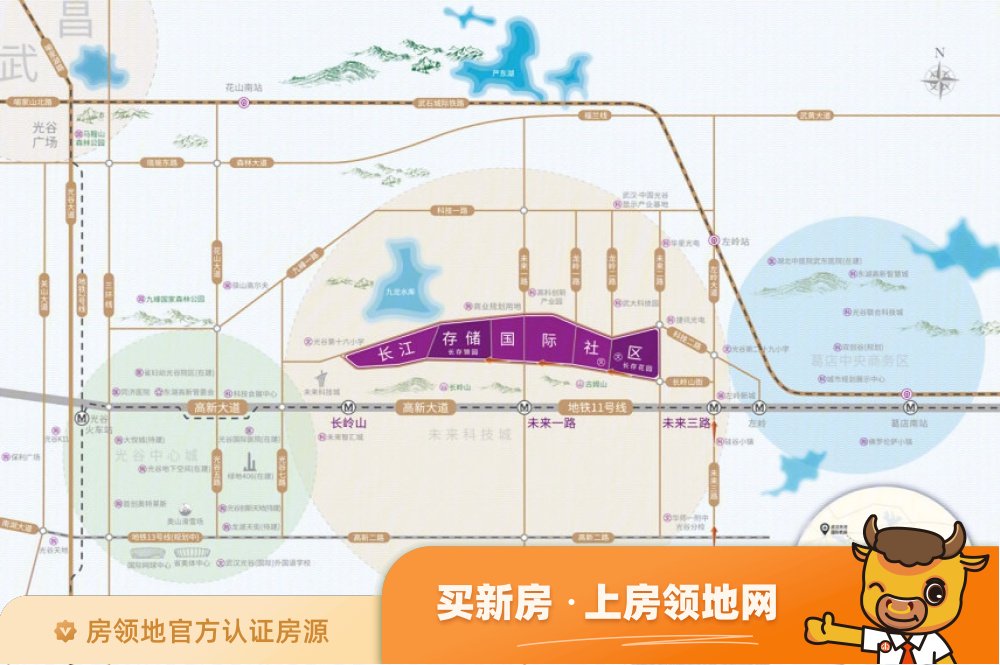 长江存储国际社区位置交通图4