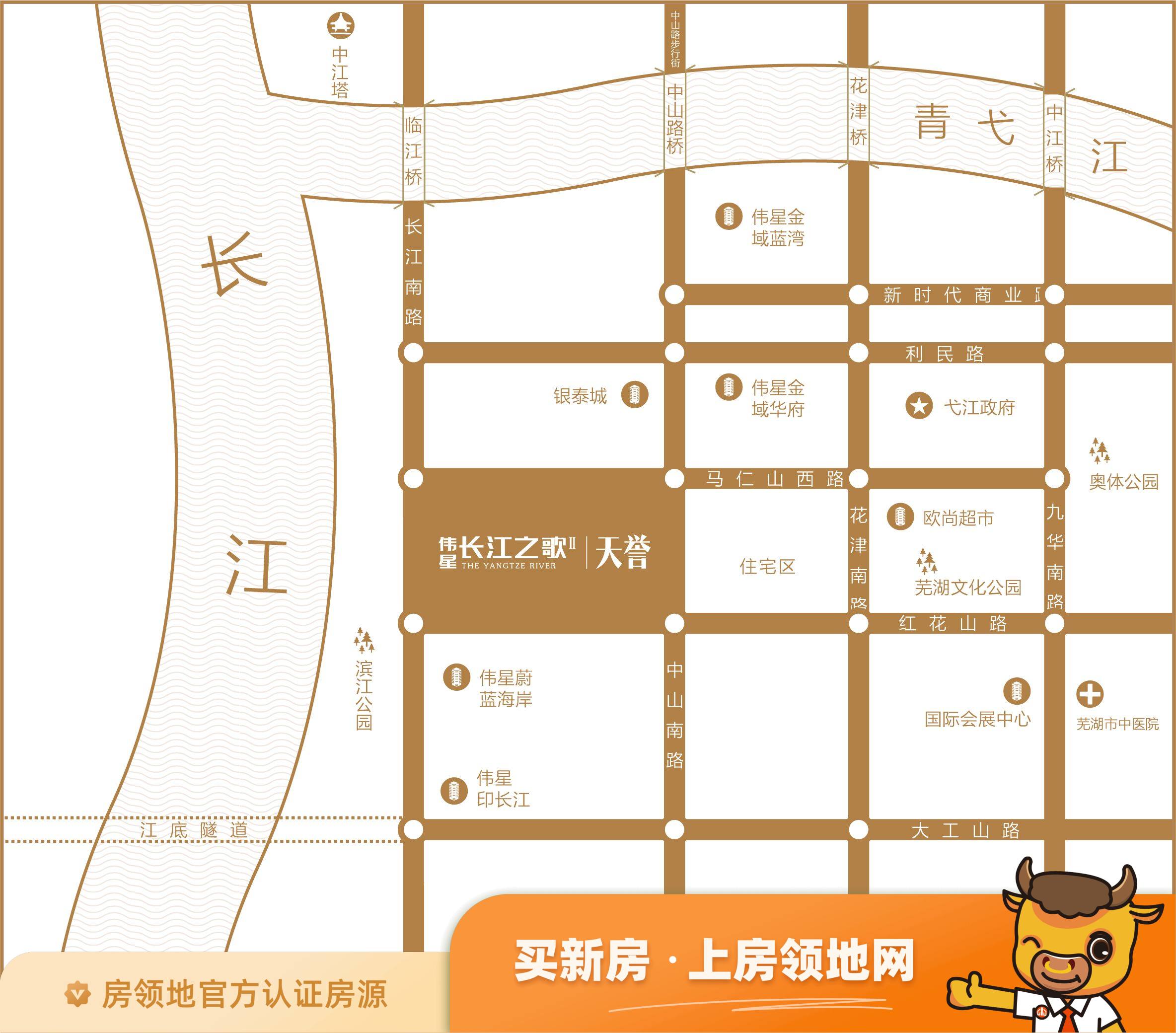 伟星长江之歌位置交通图60