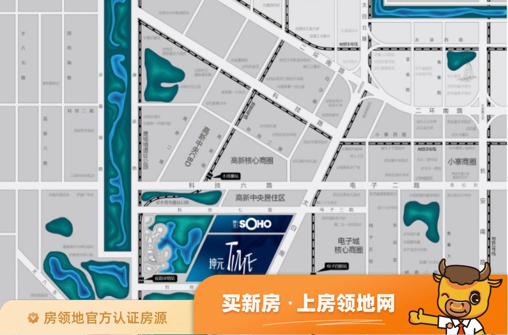 坤元TIME商铺位置交通图2