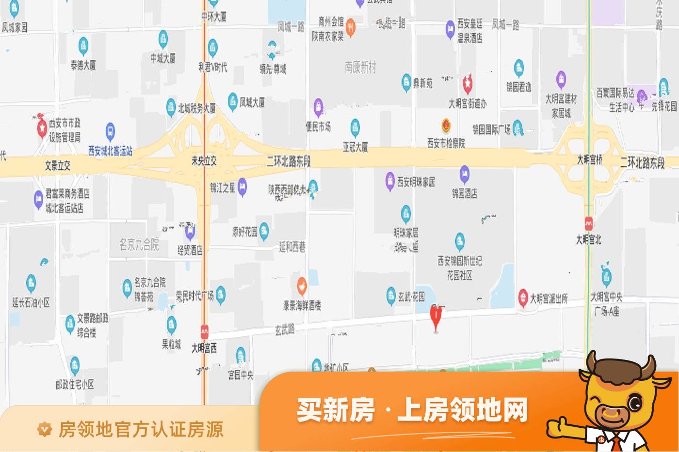 城北大明宫QJ10-8-494地块位置交通图1