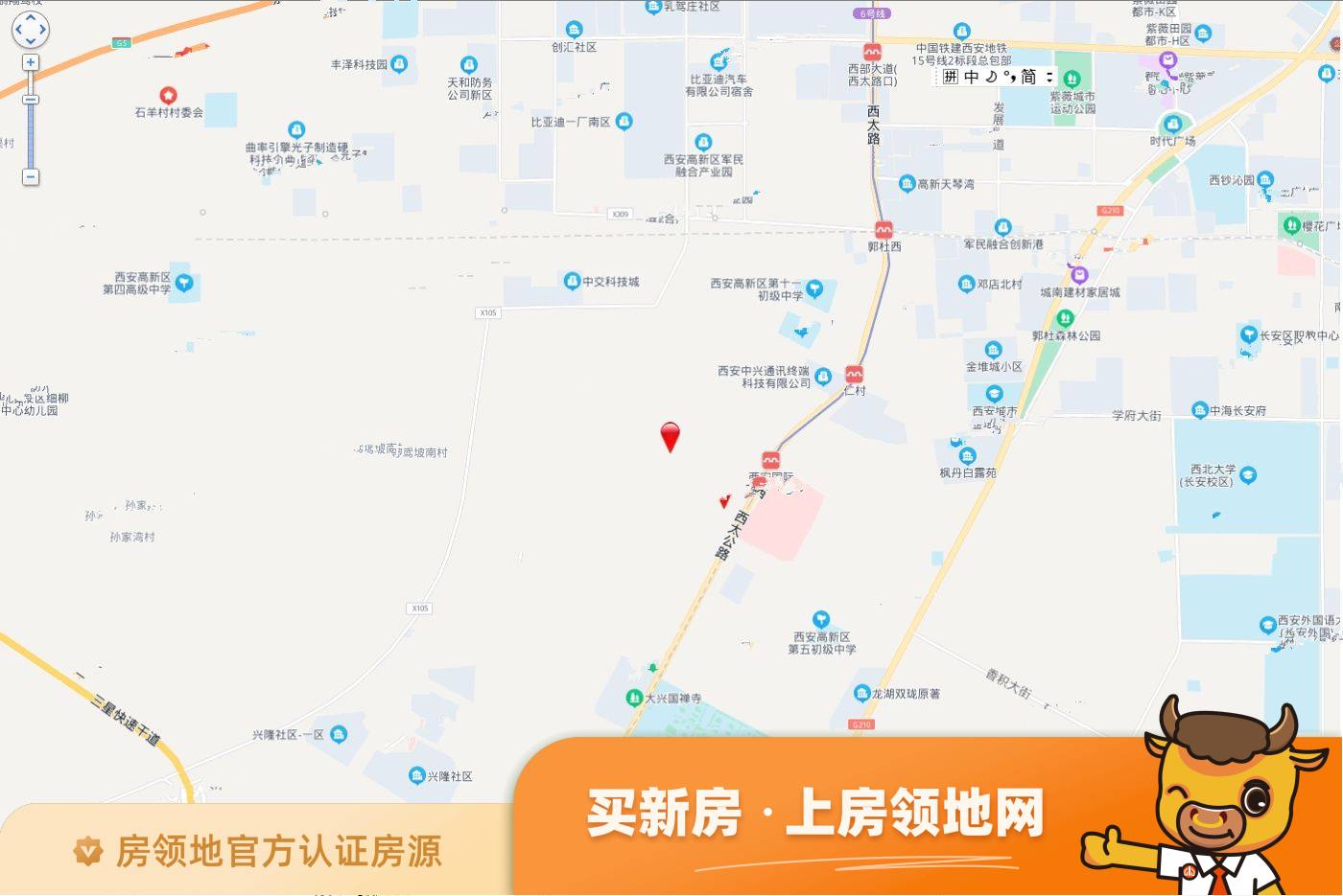 高新云熙港位置交通图2