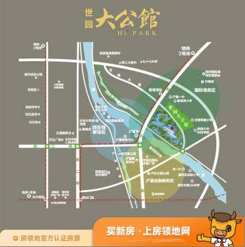 世园大公馆Ⅲ期(上林艺境)位置交通图7