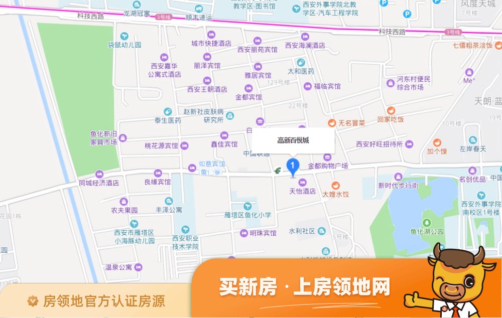 高新百悦城位置交通图10