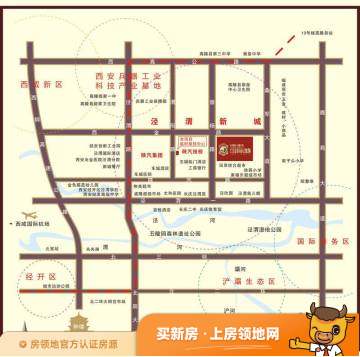 陕汽泾渭国际城位置交通图46