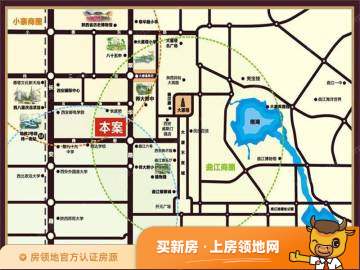 华浙雁西广场位置交通图2