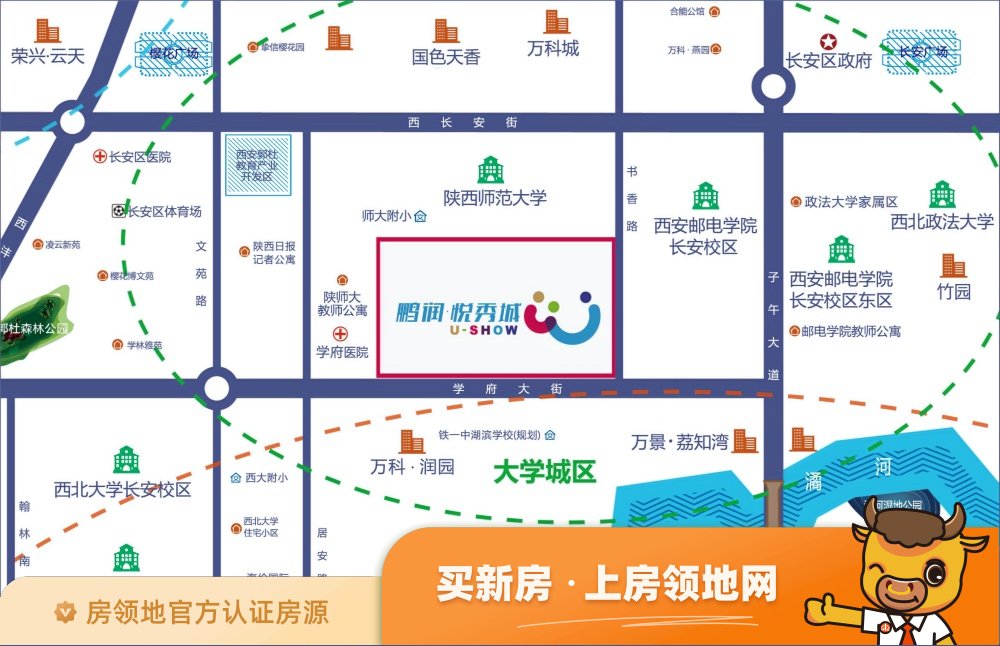 鹏润悦秀城位置交通图9