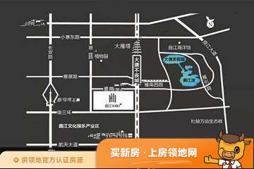 翡翠城位置交通图1