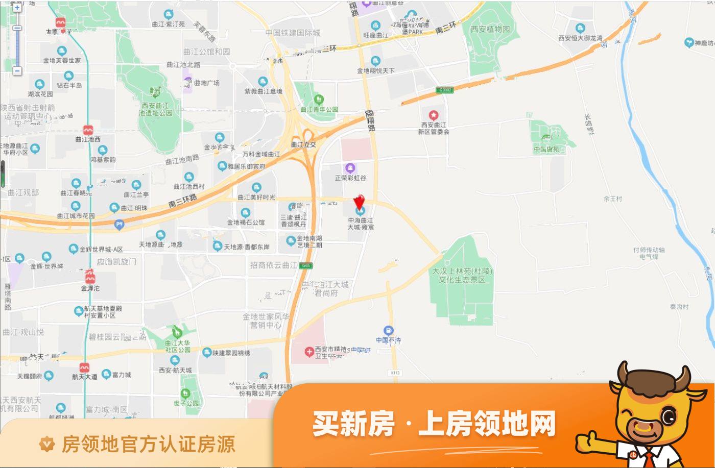 中海曲江大城位置交通图2