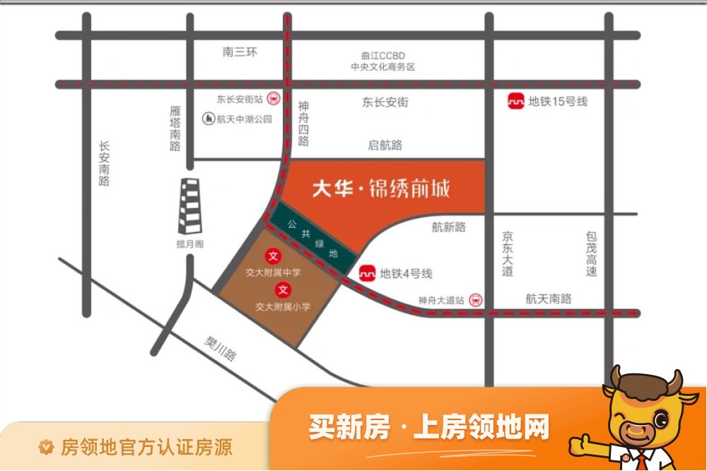 大华锦绣前城位置交通图15