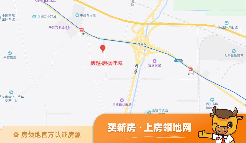 博越唐枫佳域位置交通图1