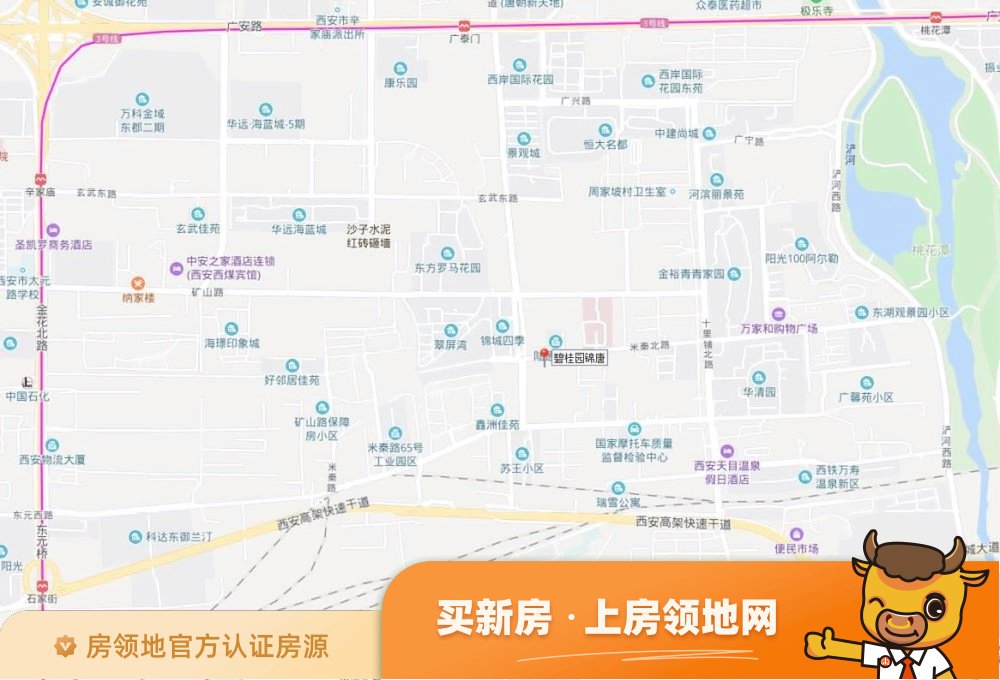 碧桂园锦唐位置交通图2