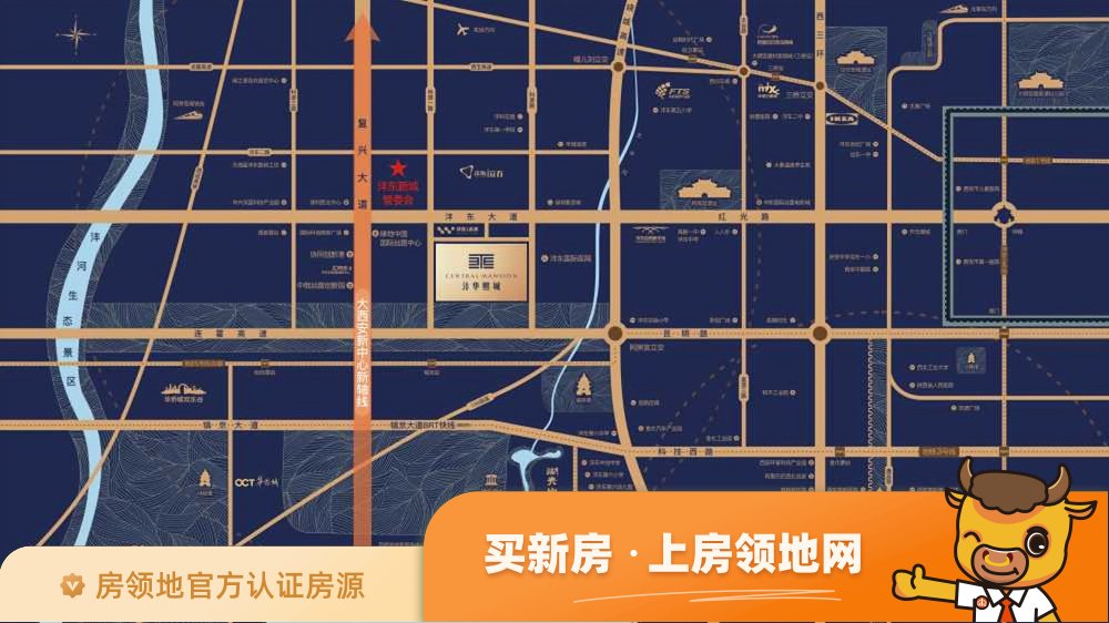 沣华熙城位置交通图5