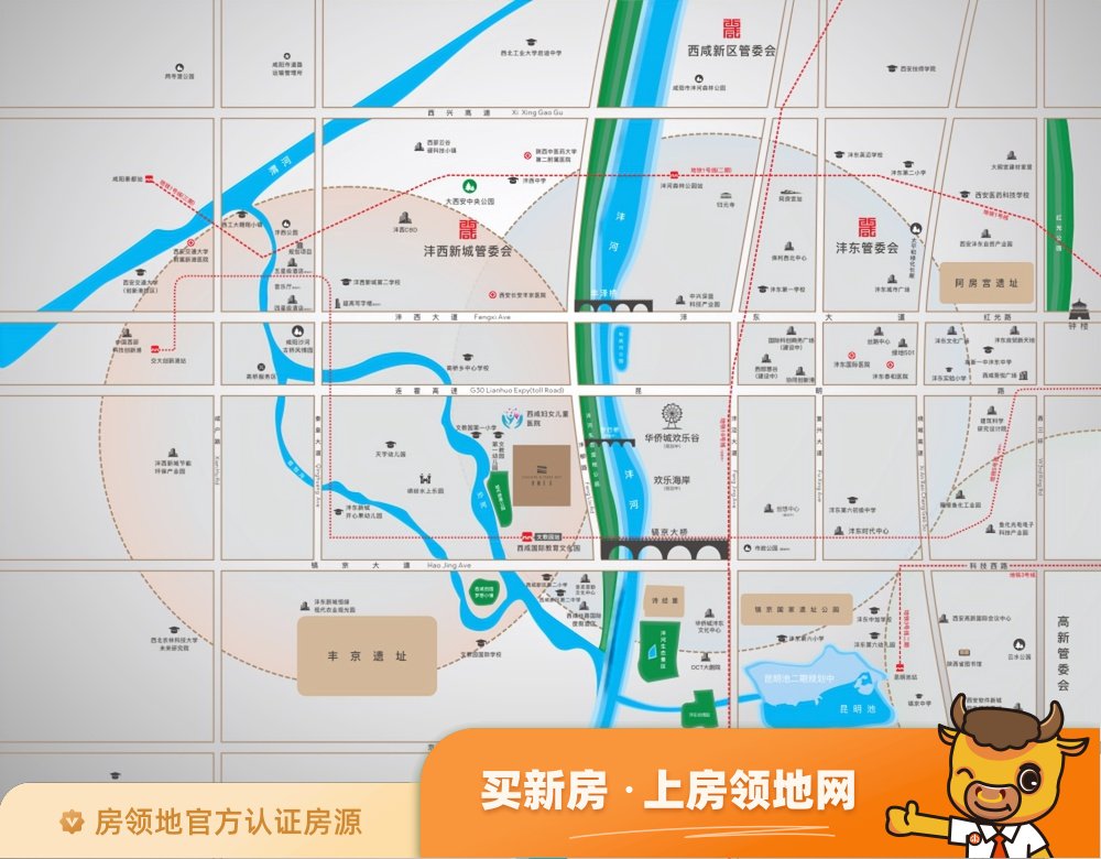 香榭汇沣位置交通图46