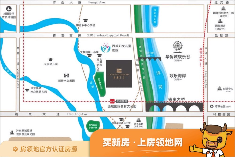 香榭汇沣位置交通图47