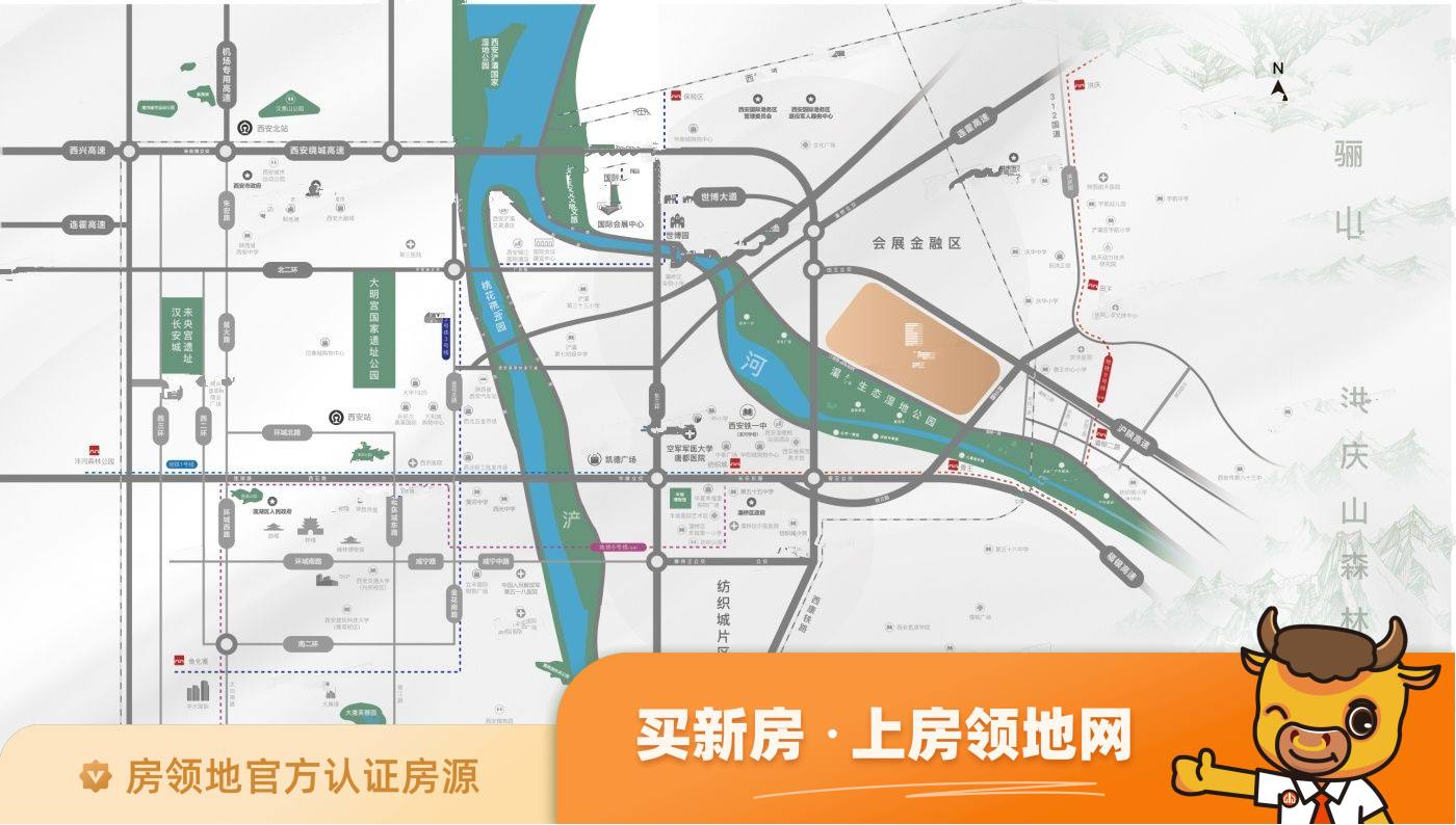 三迪灞河壹號位置交通图43