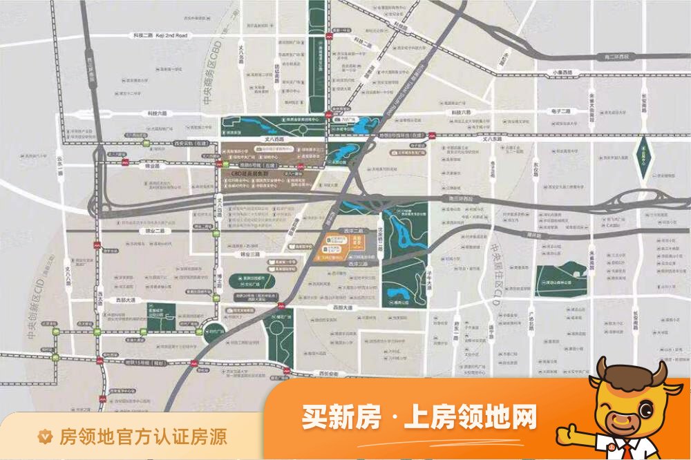 高新星荟商铺位置交通图2