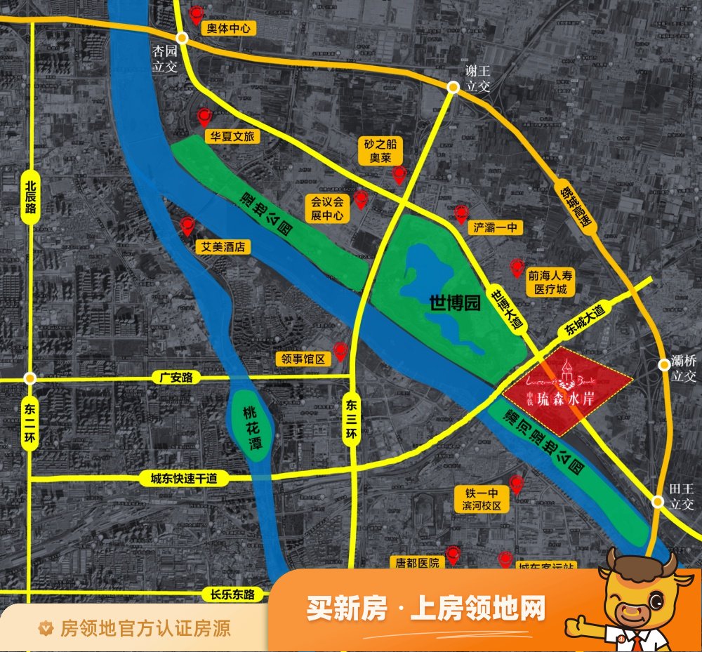 中铁琉森水岸商铺位置交通图17