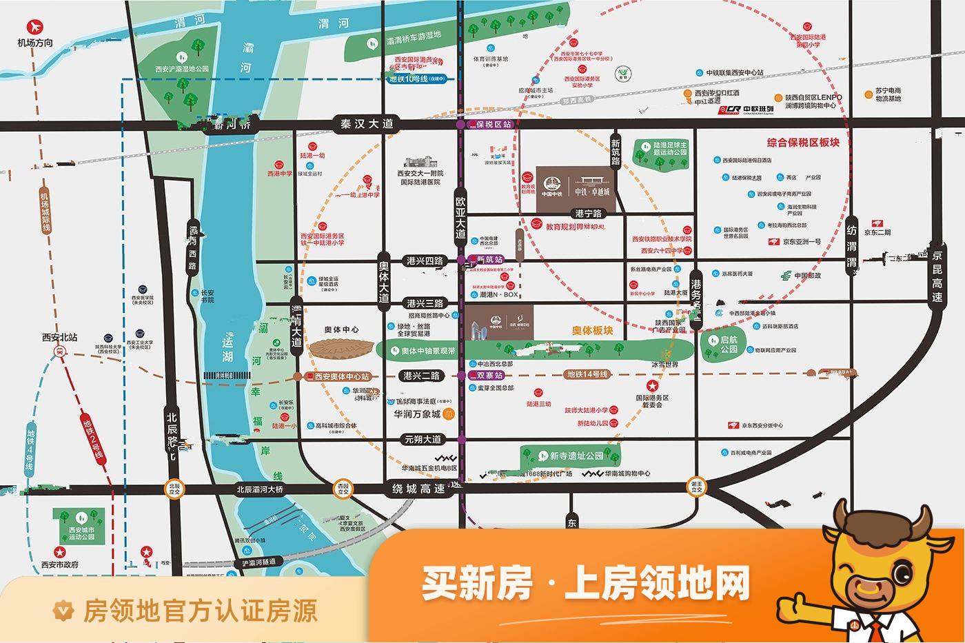 中铁卓越城位置交通图39