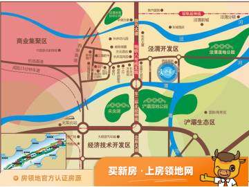 中明泾渭华府位置交通图22