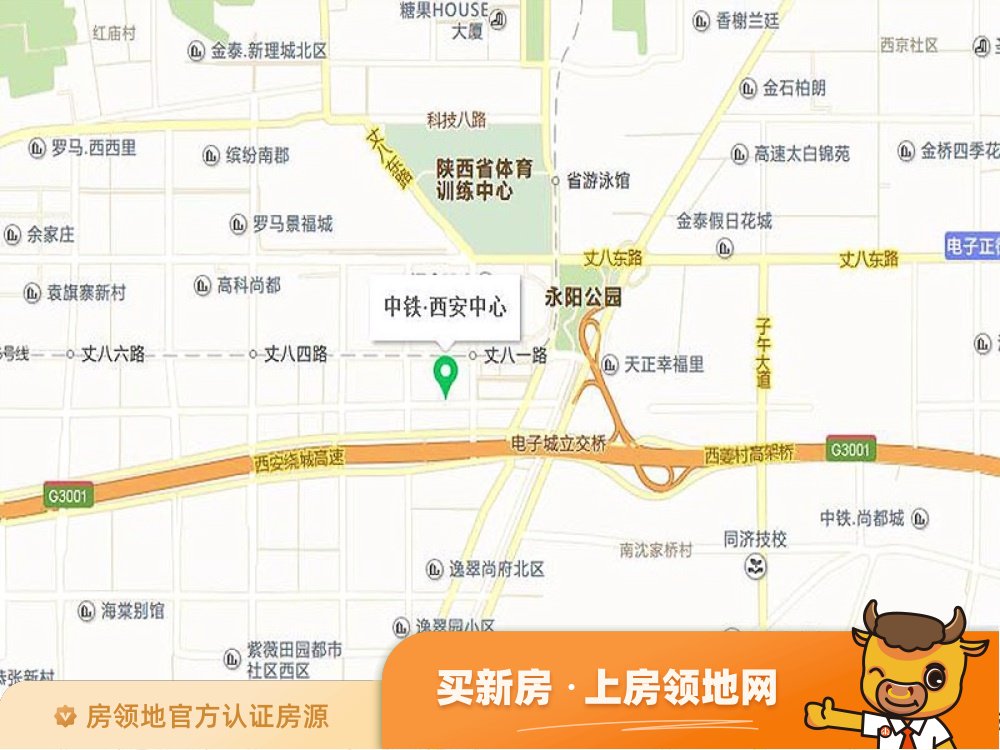 中铁西安中心位置交通图46