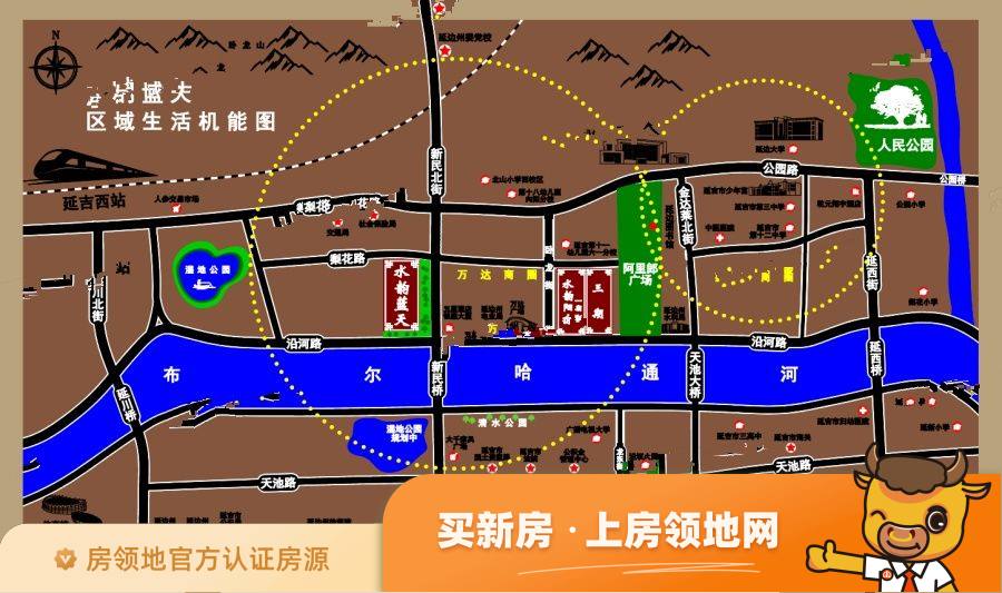 华岭中央公园位置交通图2