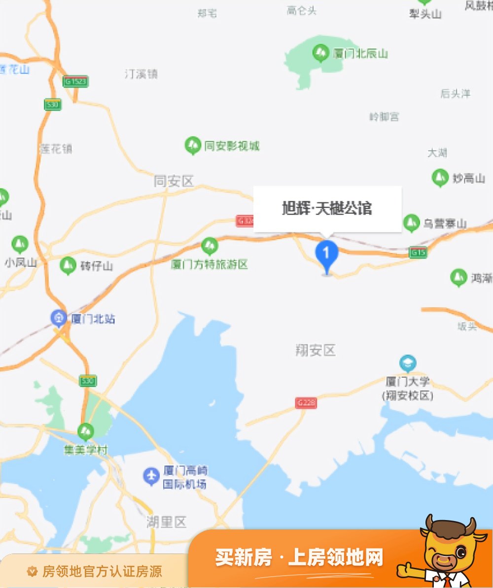 旭辉天樾公馆位置交通图49