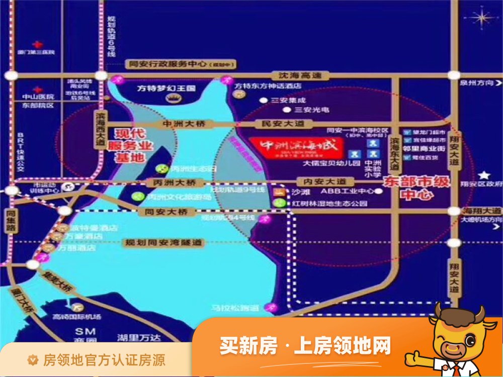 金帝中洲滨海城位置交通图2