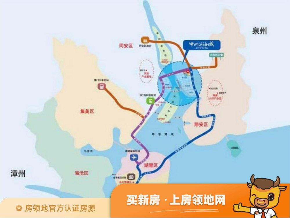 金帝中洲滨海城位置交通图4