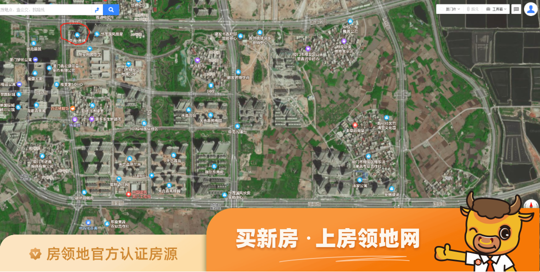 中南青樾位置交通图1