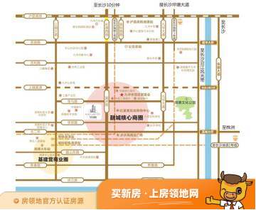 九华新城位置交通图1